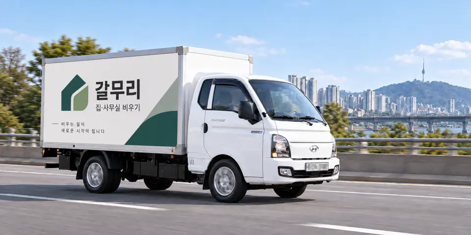 갈무리 작업 차량을 그린 그림, 동소문동2가 유품정리